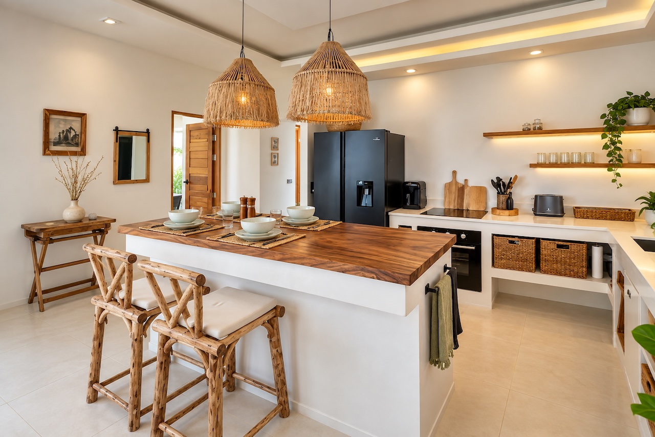 3-Bedroom Modern Villa in Maenam 3-Bedroom Modern Villa in Maenam Breakfast Bar