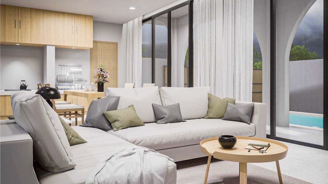 3 Bedroom Sea view House In Bang Po 3 Bedroom Sea view House In Bang Po Living room