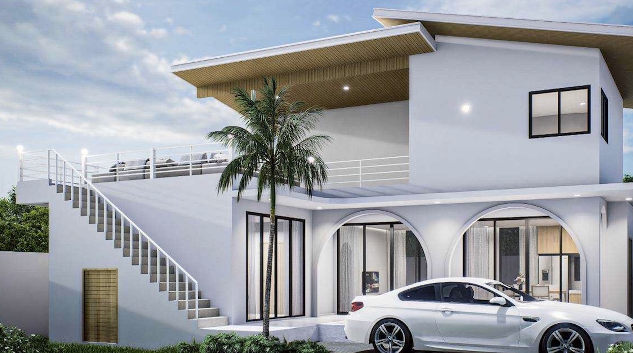 3 Bedroom Sea view House In Bang Po 3 Bedroom Sea view House In Bang Po parking
