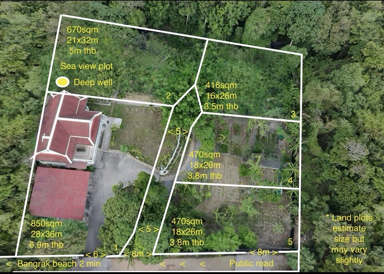 Bang Rak Land Plots For Sale Layout