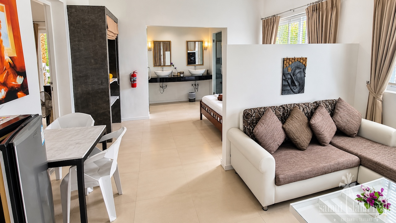 Chaweng 4-Bed Sea View Villa Lower Lounge