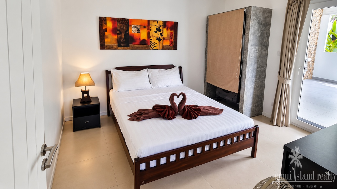 Chaweng 4-Bed Sea View Villa Lower Bedroom