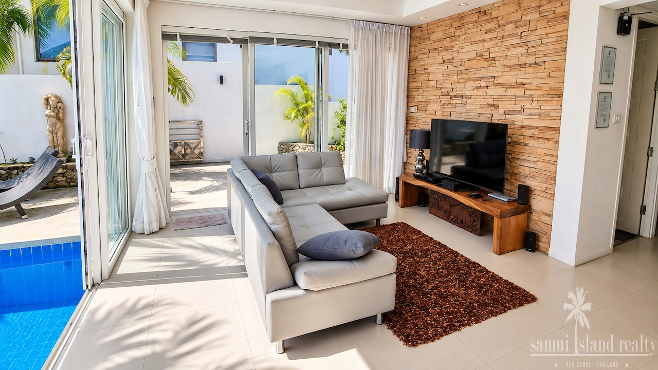 Chaweng 4-Bed Sea View Villa Lounge