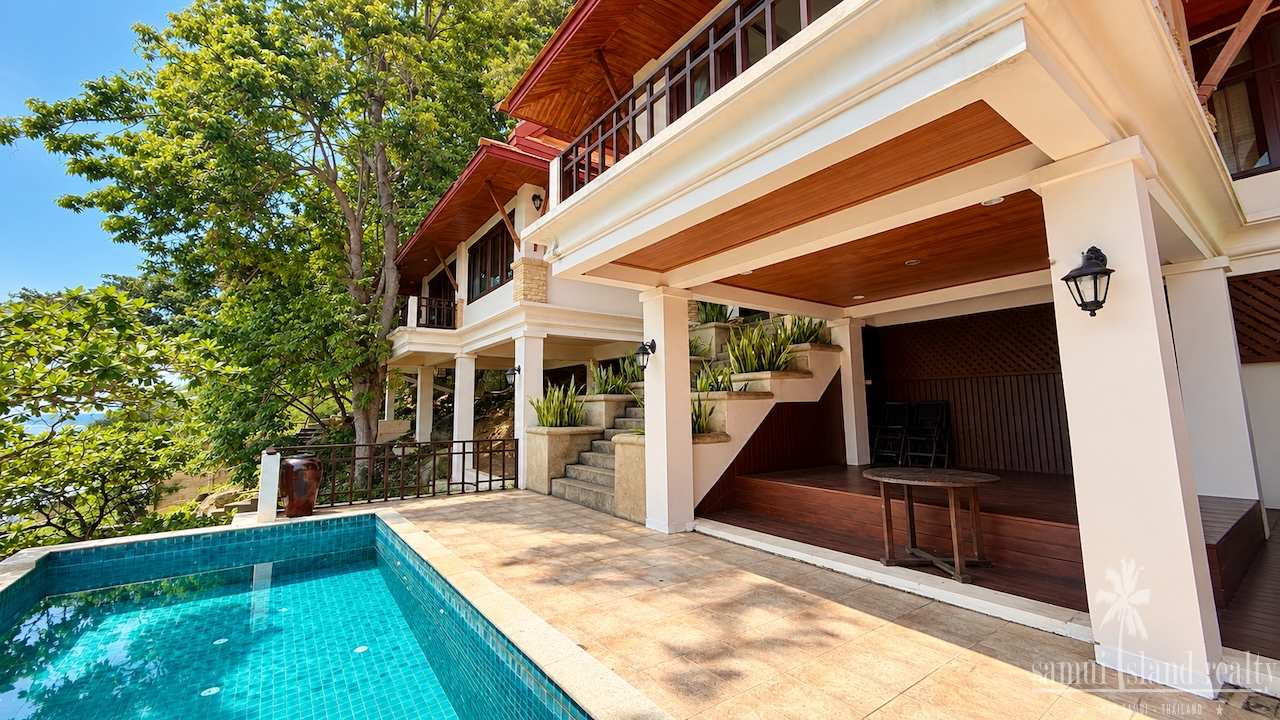 Chaweng Noi Oceanfront Villa Terrace