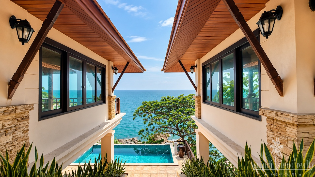 Chaweng Noi Oceanfront Villa Stairs