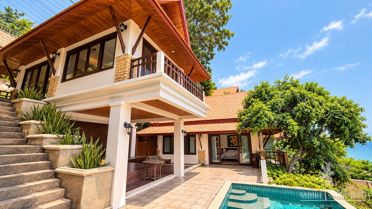 Chaweng Noi Oceanfront Villa Exterior