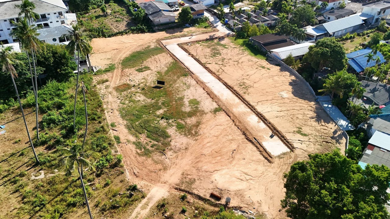 Land Plots For Sale In Chaweng Bird Eyes View