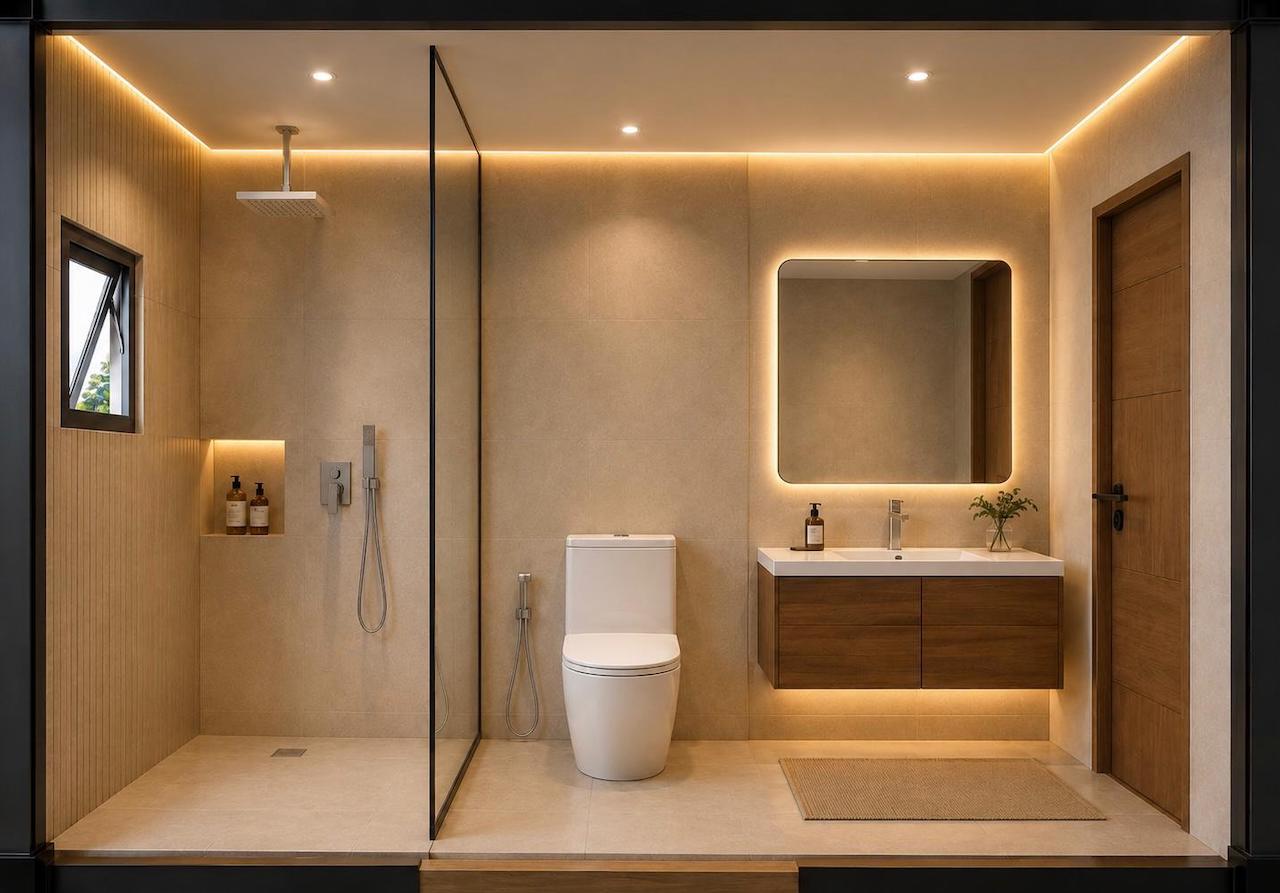 Maenam Modern Detached House Maenam Modern Detached House Bathroom