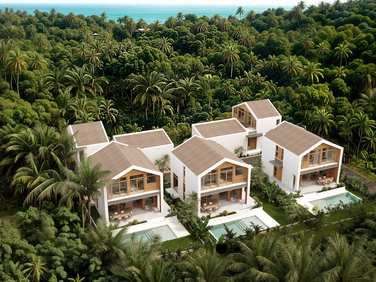 Malibu Beach Villas Aerial
