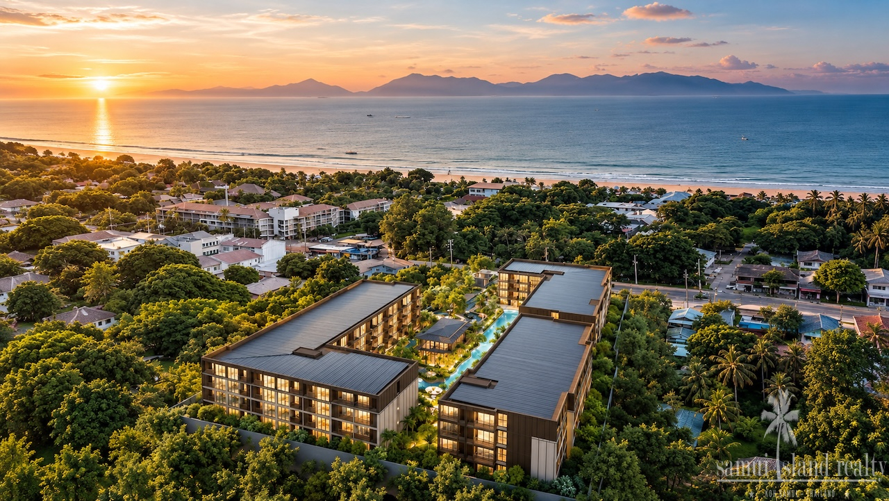 The Astra Samui Condominium Aerial Render