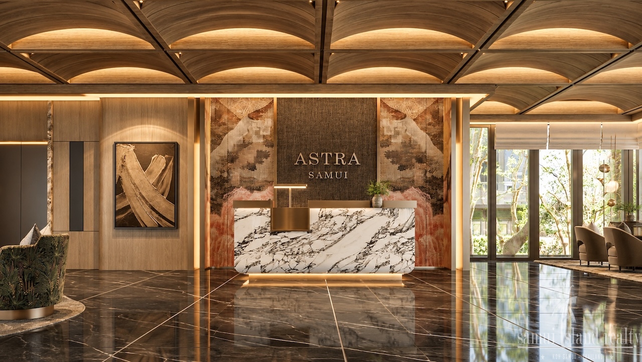The Astra Samui One-Bedroom Apartments Lobby