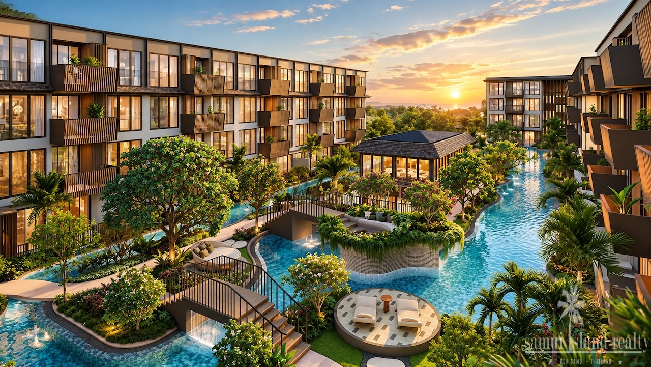 Two-Bedroom Apartments The Astra Samui Two-Bedroom Apartments The Astra Samui Exterior Render