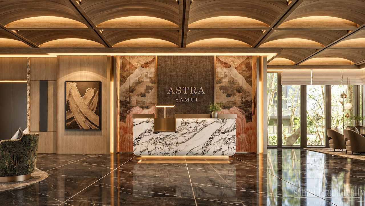 Two-Bedroom Apartments The Astra Samui Two-Bedroom Apartments The Astra Samui Lobby