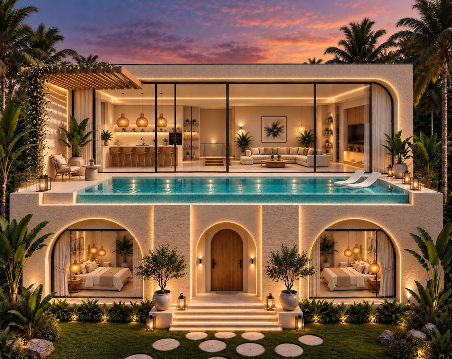 4-Bedroom Villa Casa Una Residence Exterior