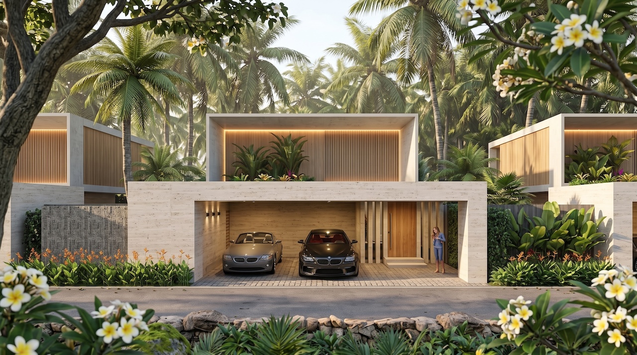 Ban Tai Two Bedroom Villas Parking