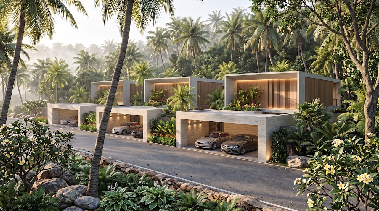 Ban Tai Two Bedroom Villas Parking