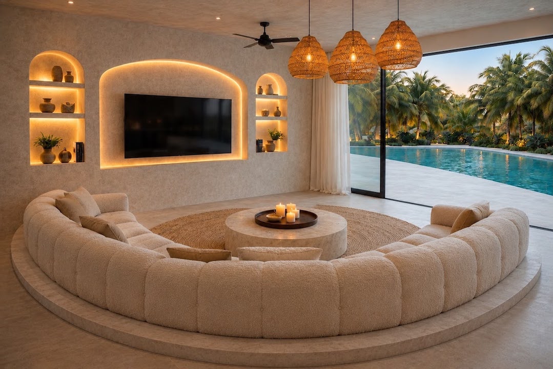 Casa Una Samui Residence Living Area