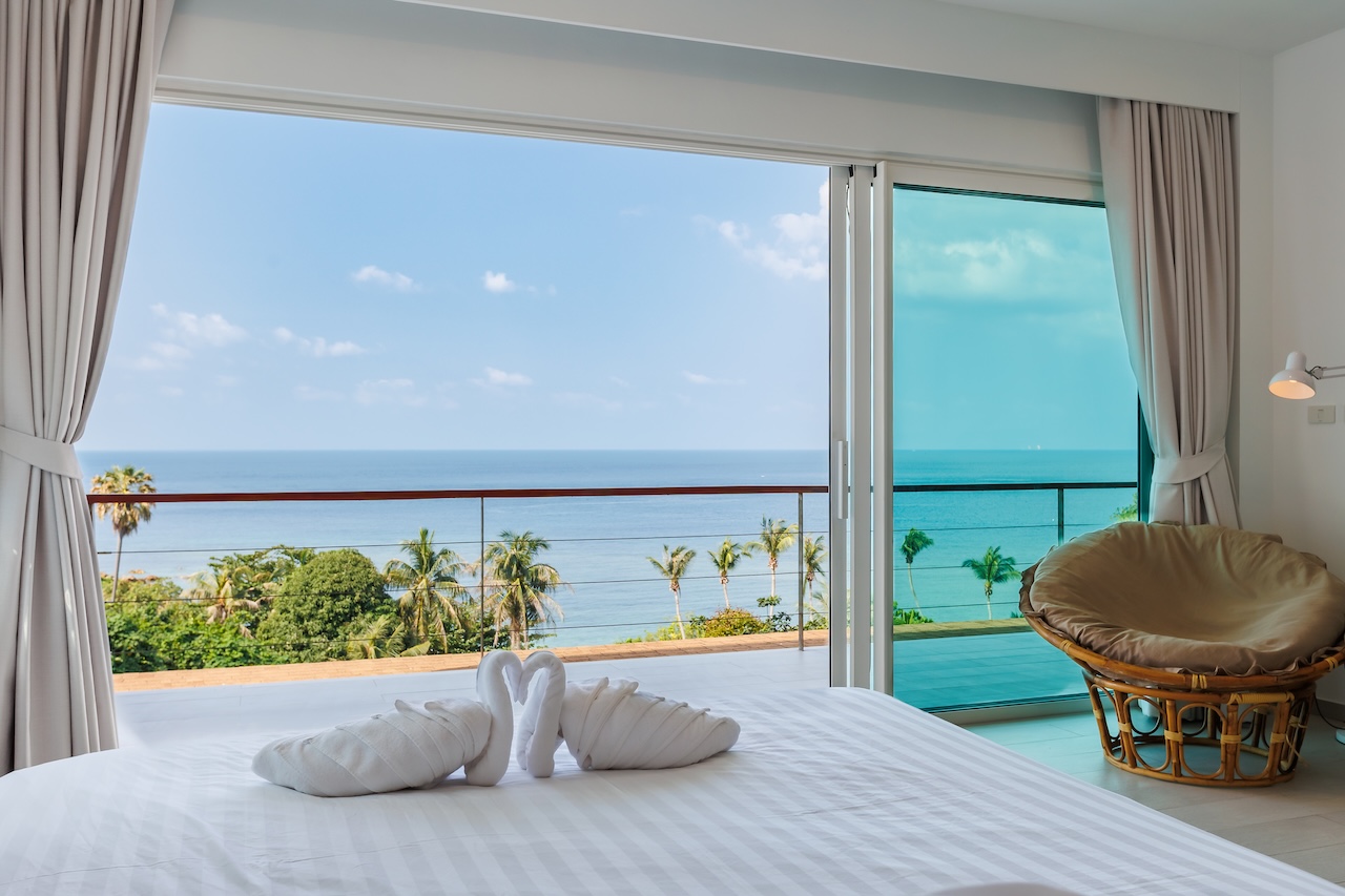 Koh Phangan Beachside Villa Bedroom View