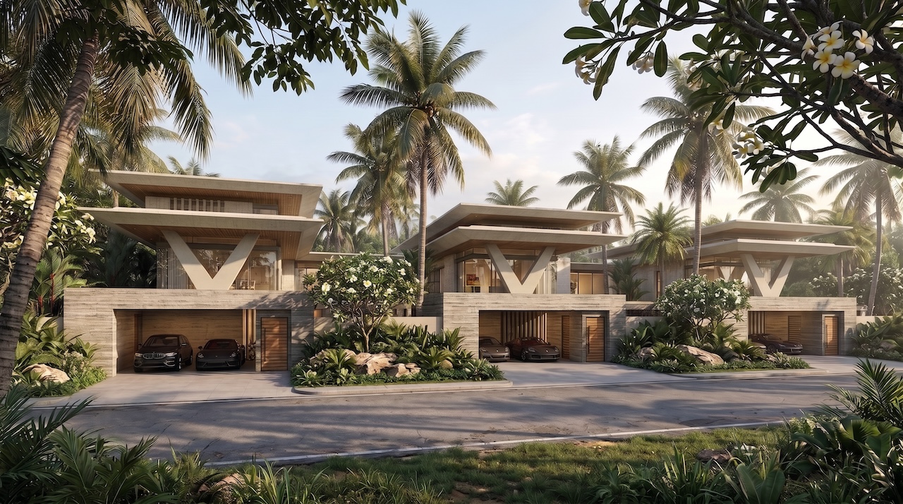 Koh Samui Four-Bedroom Villas Parking