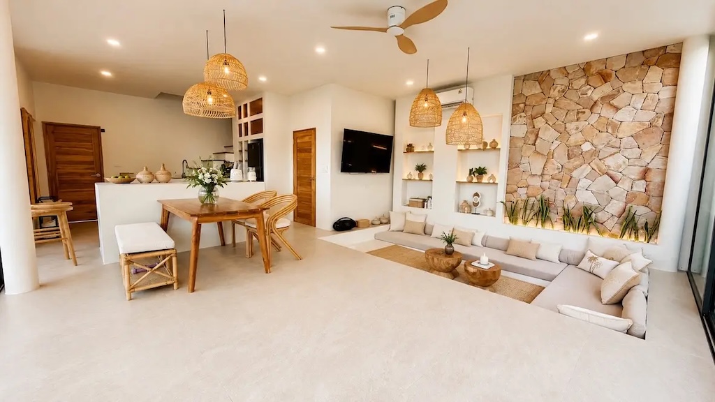 Koh Samui Three-Bedroom Villas For Rent Living Area