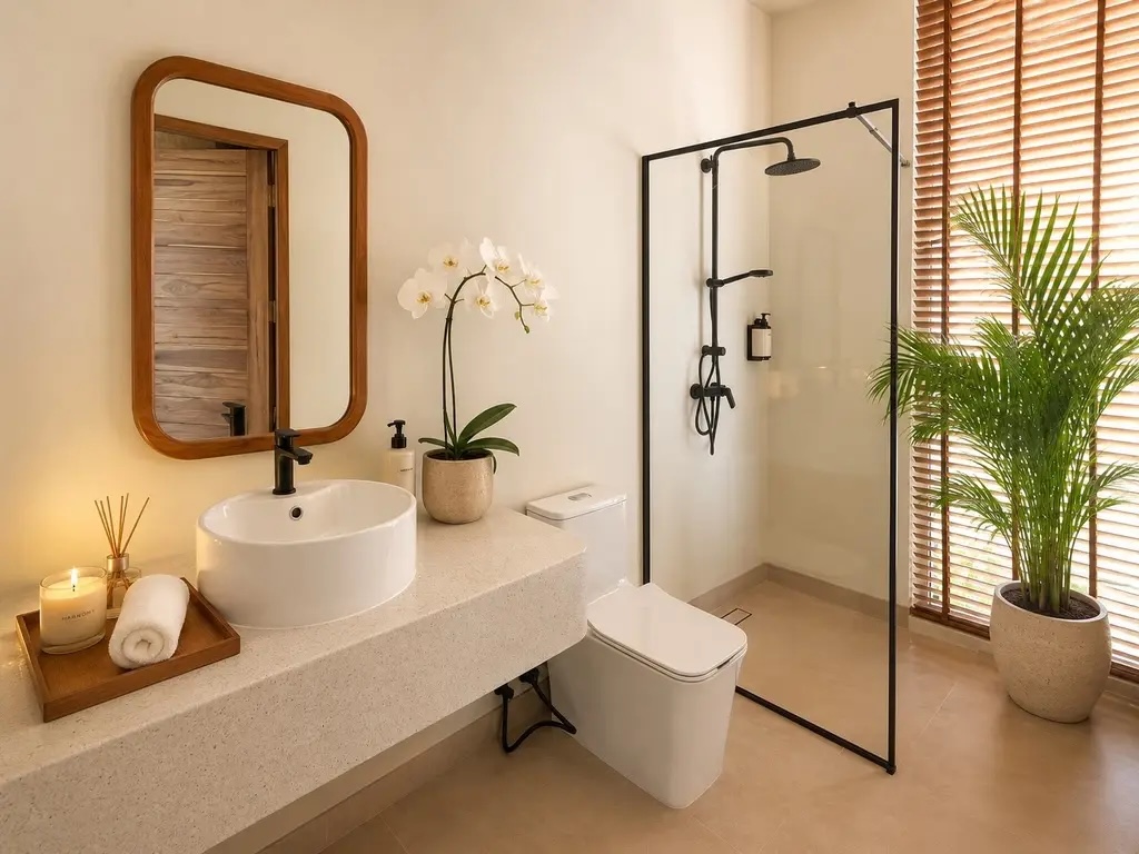 Koh Samui Two-Bedroom Villas For Rent Bathroom