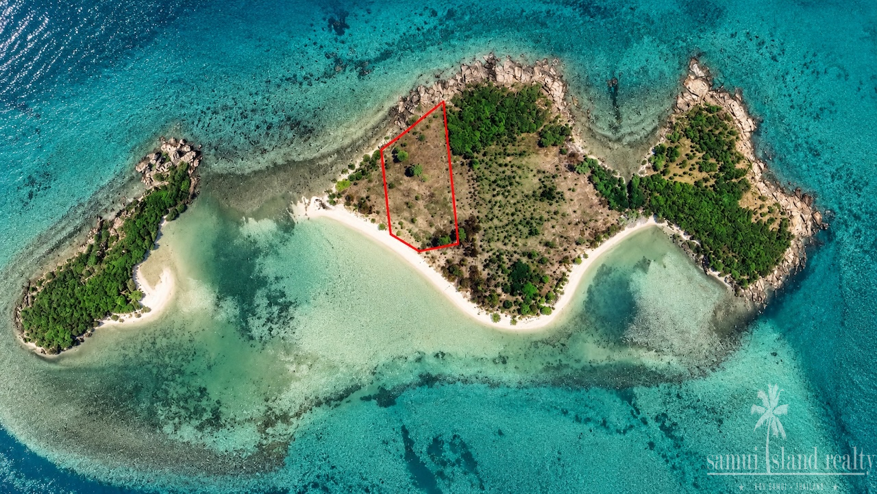 Koh Som Beach Land Aerial Boundary