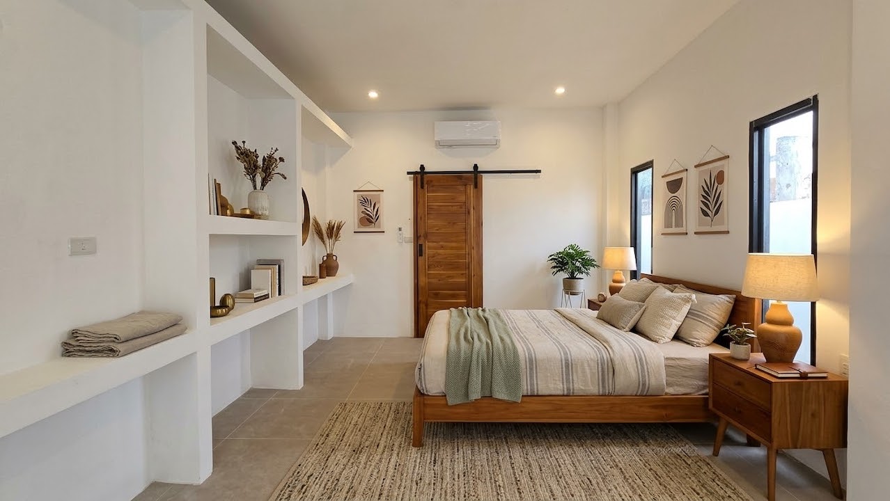 Modern 2 Bedroom Maenam Villa Bedroom