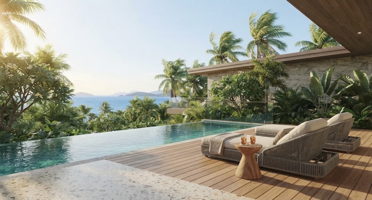 Modern Tropical Villa Modern Tropical Villa Terrace