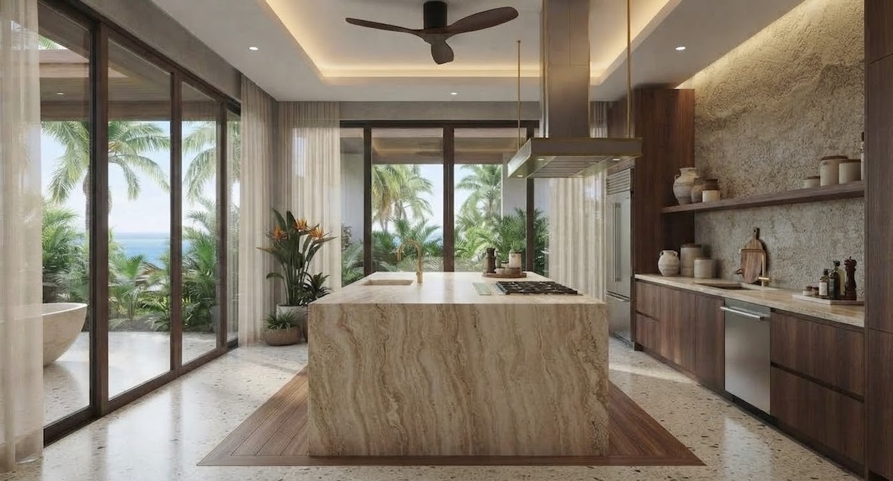 Modern Tropical Villa Modern Tropical Villa Kitchen