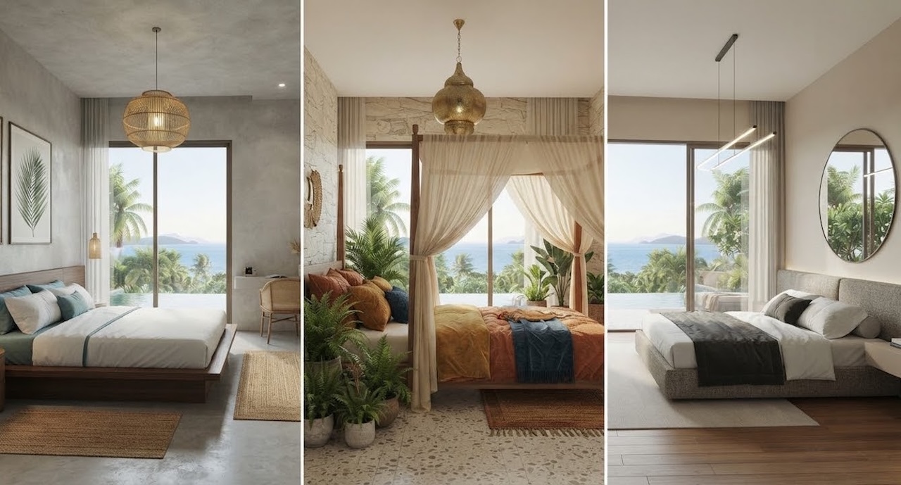 Modern Tropical Villa Modern Tropical Villa Bedrooms
