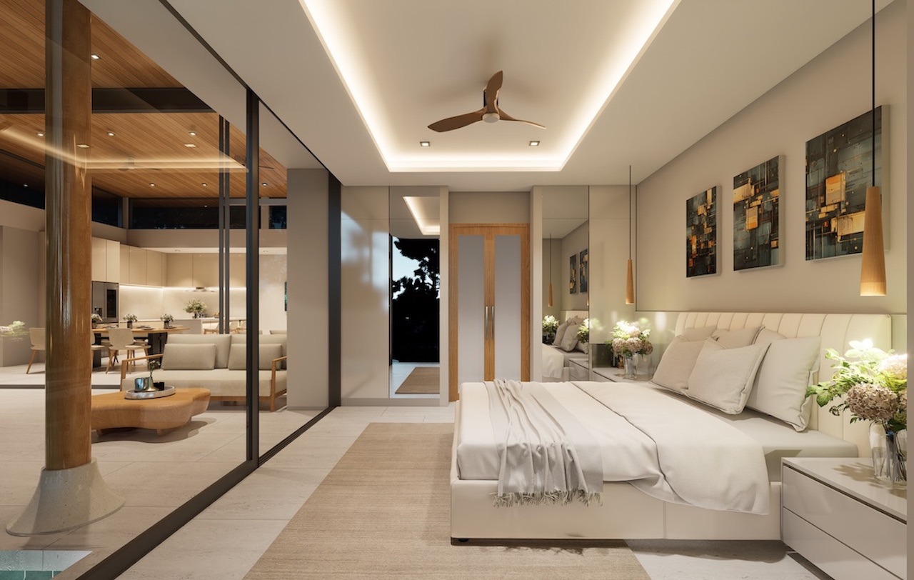 OVO Sea View Villas Samui Bedroom