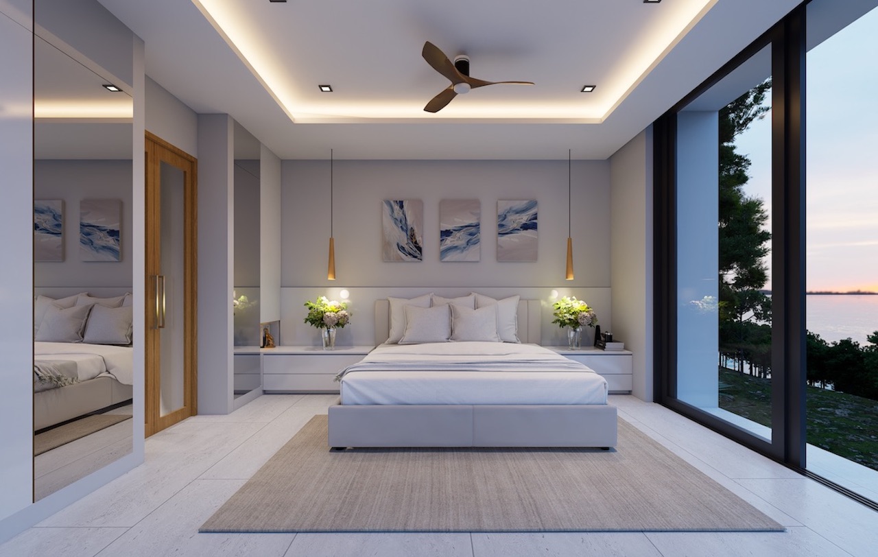 OVO Sea View Villas Samui Bedroom