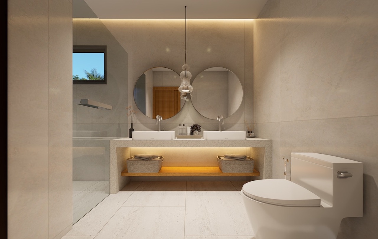 OVO Sea View Villas Samui Bathroom
