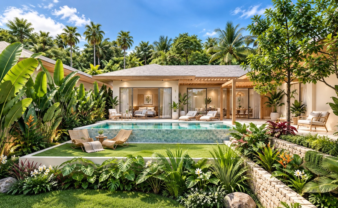 Palm Sea View Villas Exterior