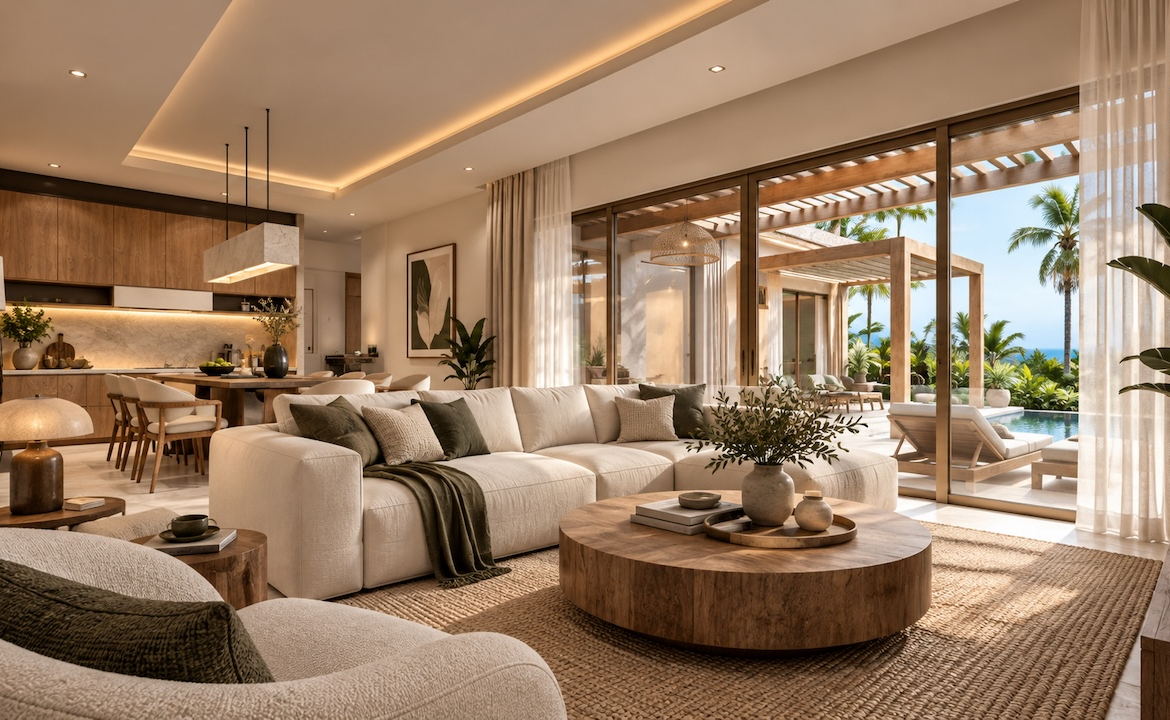 Palm Sea View Villas Lounge