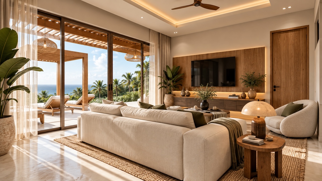 Palm Sea View Villas Palm Sea View Villas Living Area